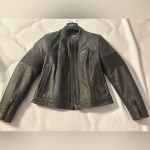 Vintage Alpinestars Dark Brown Leather Jacket